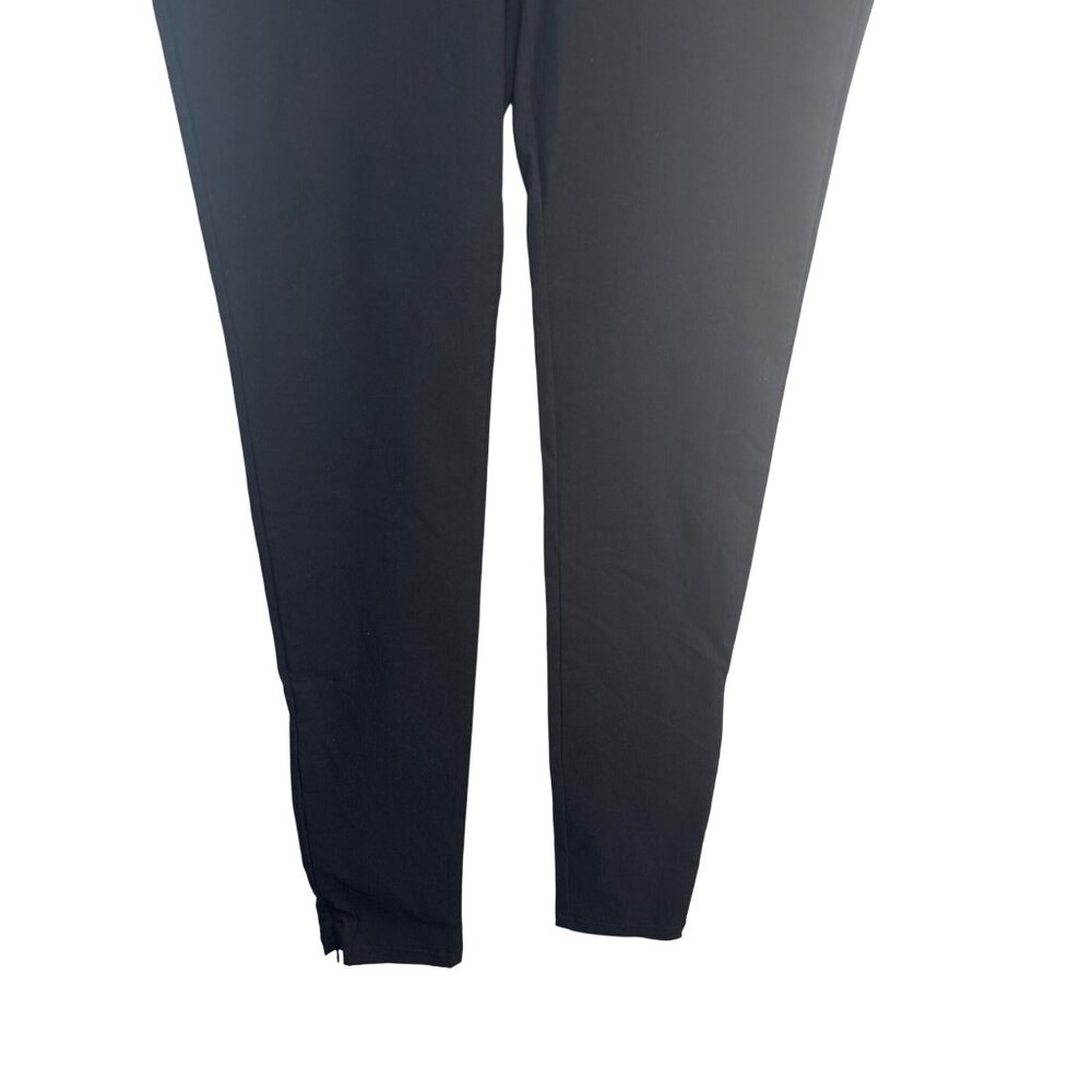 ZARA Black XL High-Rise Leggings With Ankle Zippers Comfy New - Picture 8 of 13